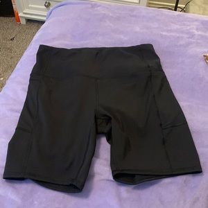 Black biker shorts